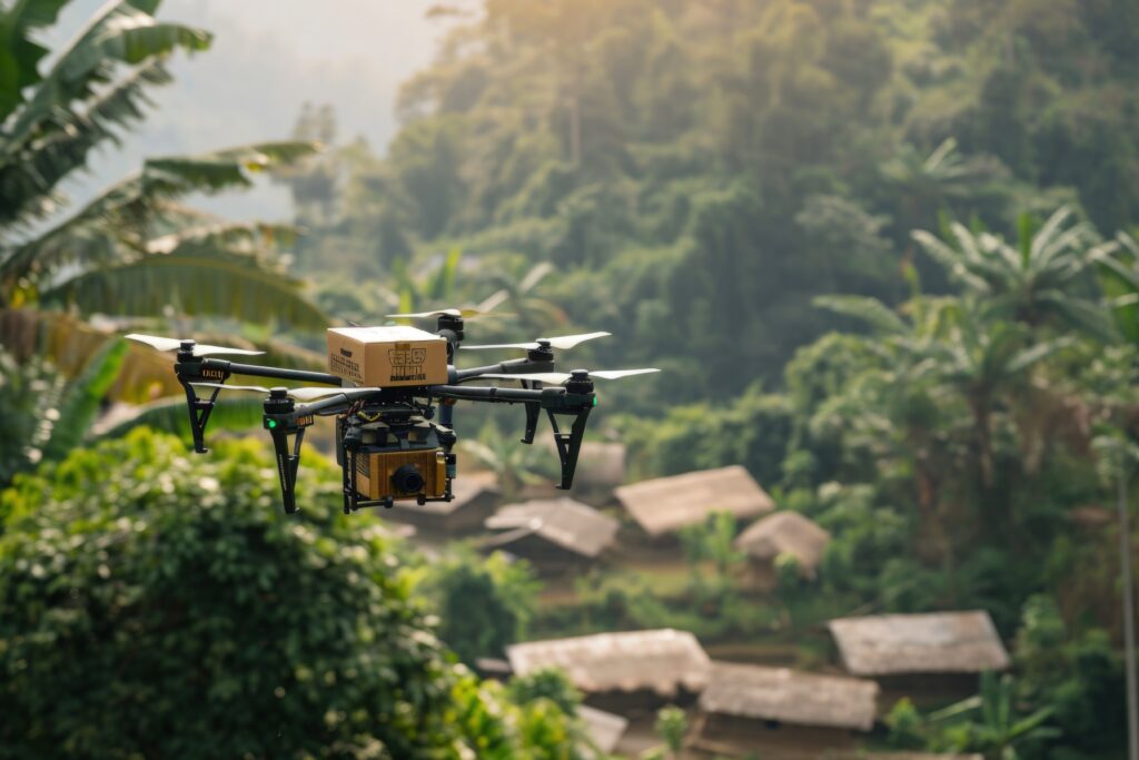 yellow drone